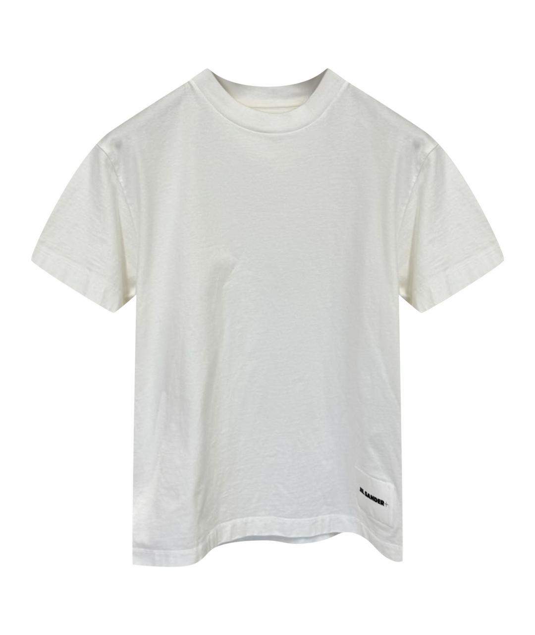 JIL SANDER Белая хлопковая футболка, фото 1