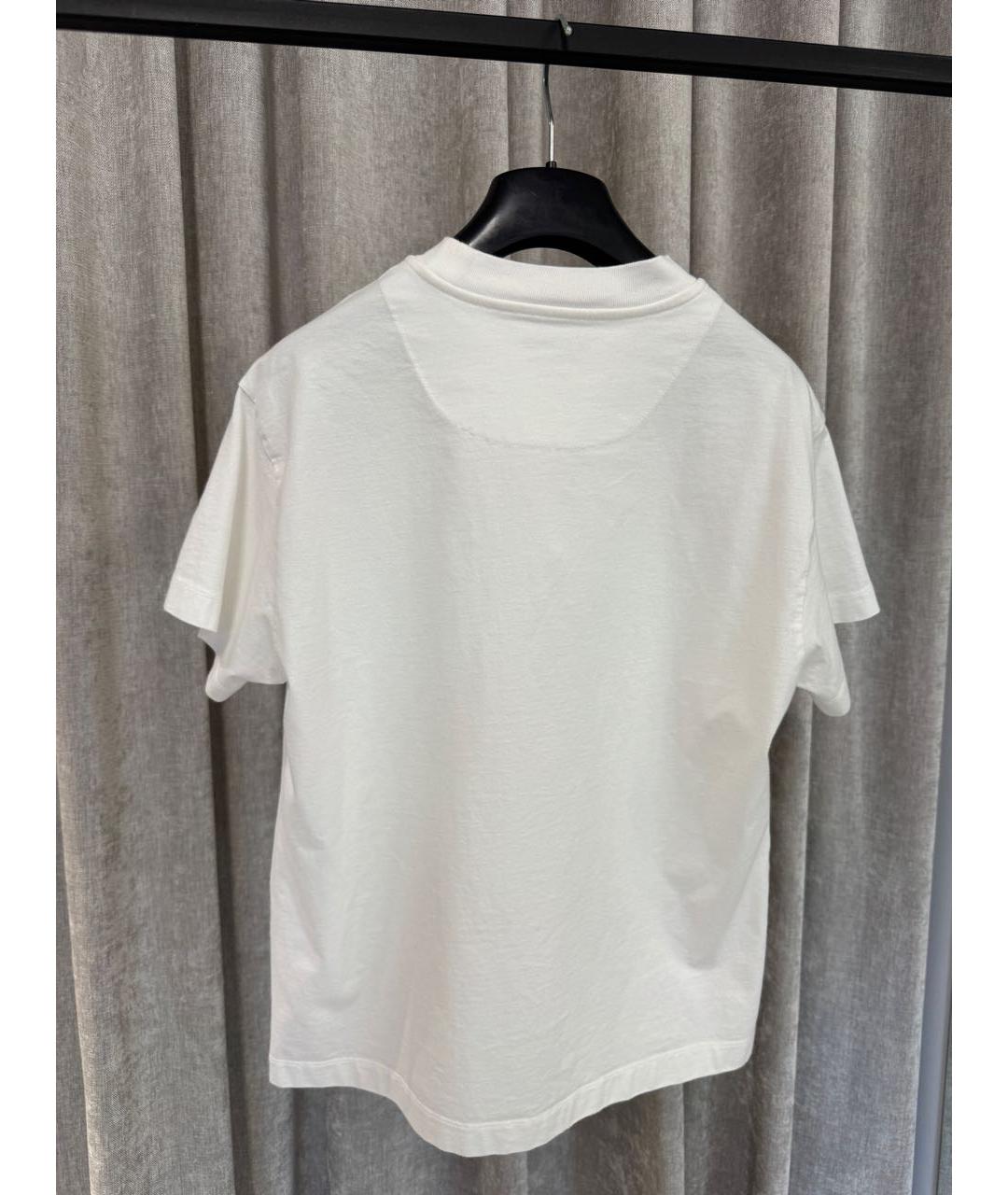 JIL SANDER Белая хлопковая футболка, фото 2