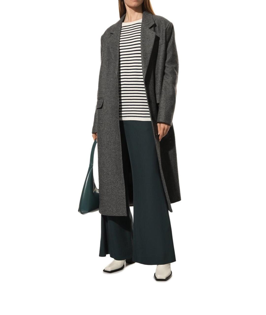 MM6 MAISON MARGIELA Черные вискозные брюки широкие, фото 3