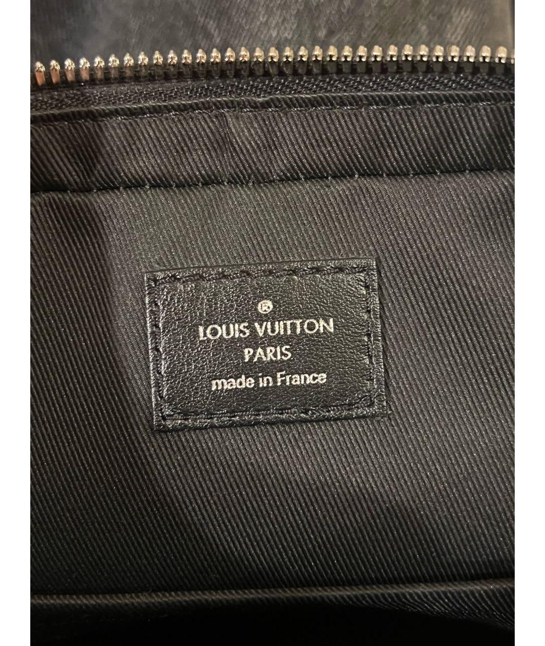 LOUIS VUITTON Серая кожаная сумка на плечо, фото 8