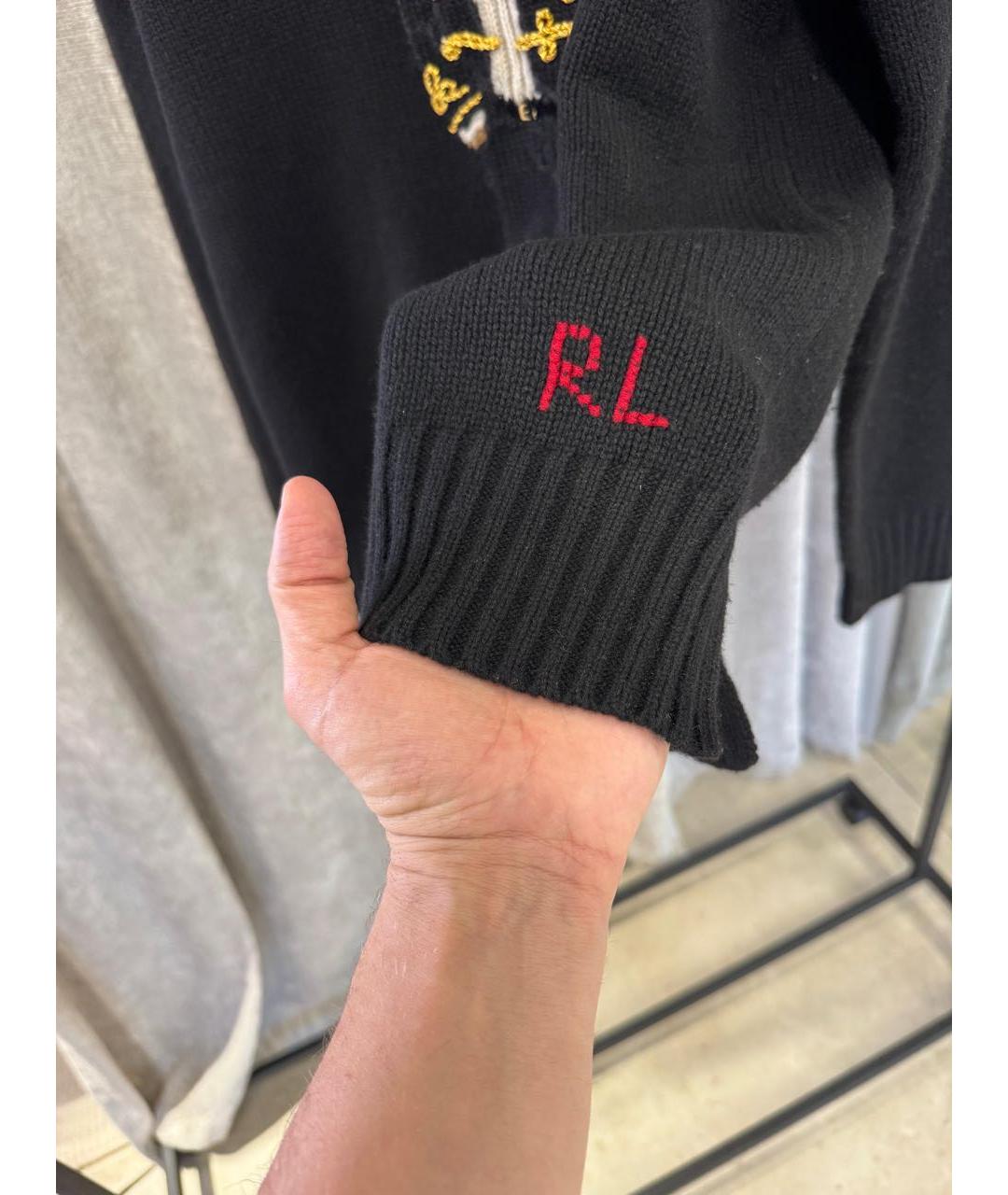 POLO RALPH LAUREN Черный шерстяной джемпер / свитер, фото 7
