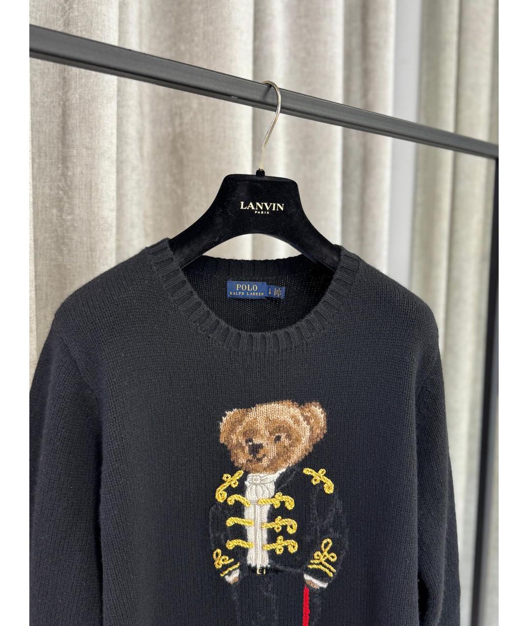 POLO RALPH LAUREN Черный шерстяной джемпер / свитер, фото 3
