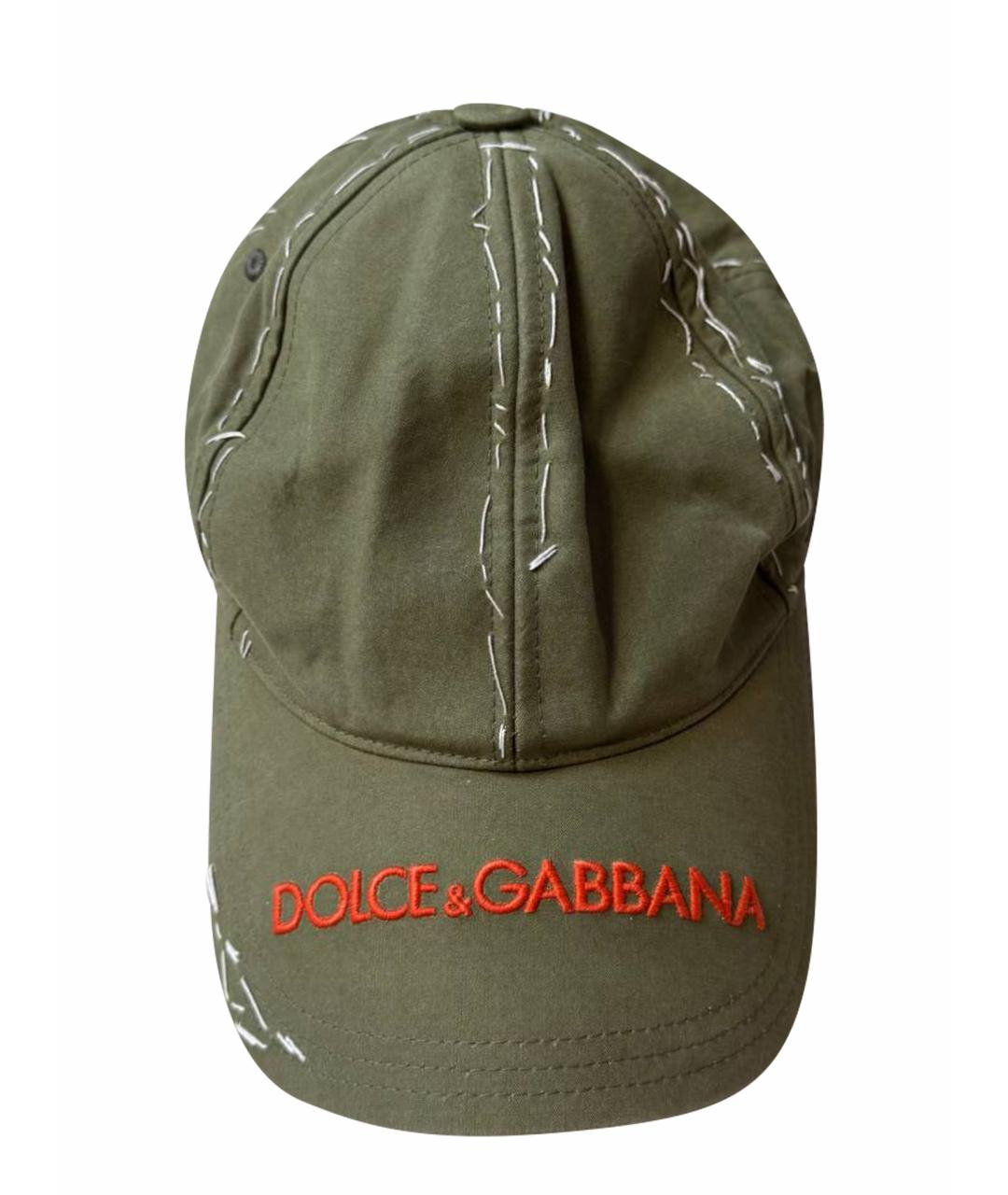 DOLCE&GABBANA Зеленая кепка/бейсболка, фото 1