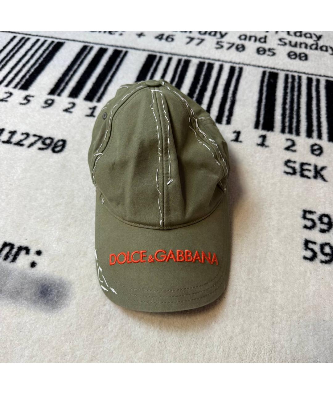 DOLCE&GABBANA Зеленая кепка/бейсболка, фото 9