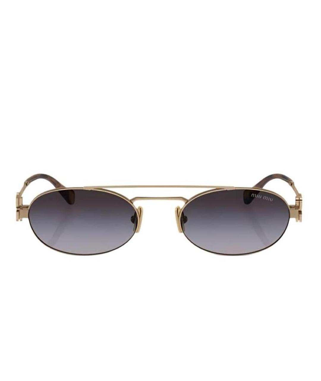 MIU MIU Фиолетовые металлические солнцезащитные очки, фото 2