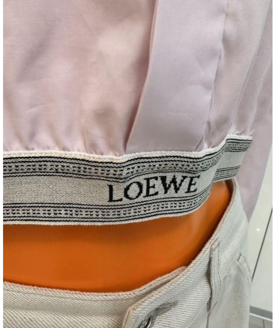 LOEWE Розовая хлопковая рубашка, фото 4
