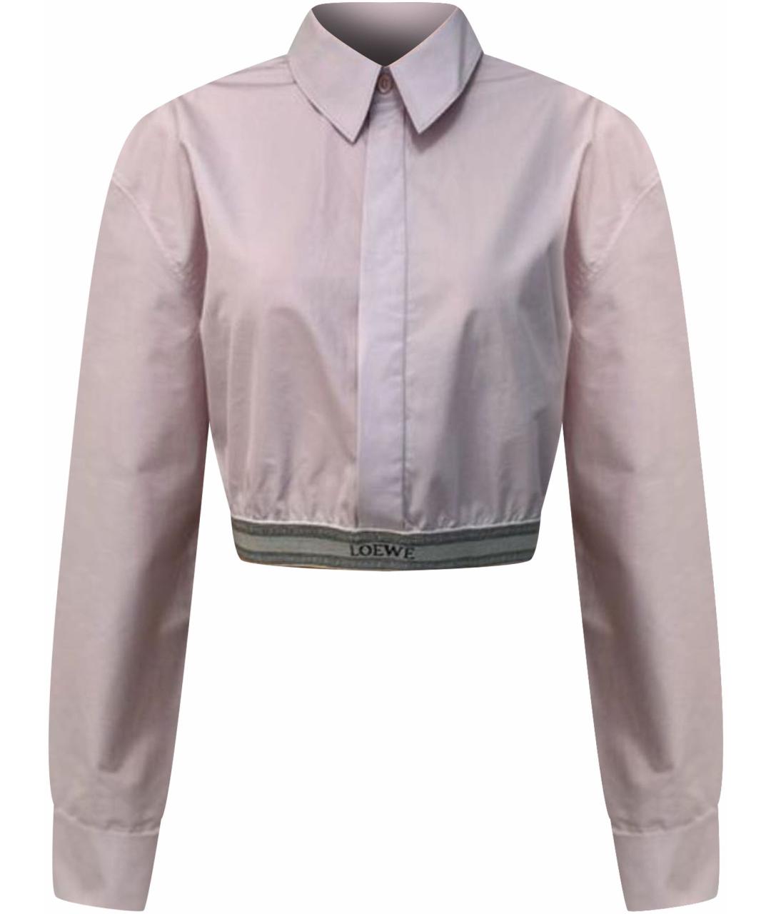 LOEWE Розовая хлопковая рубашка, фото 1