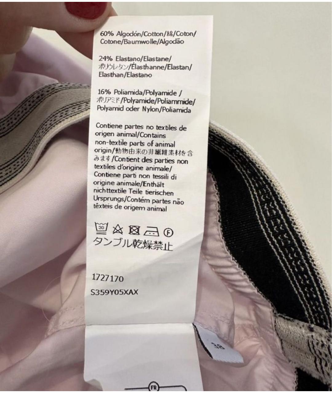 LOEWE Розовая хлопковая рубашка, фото 6