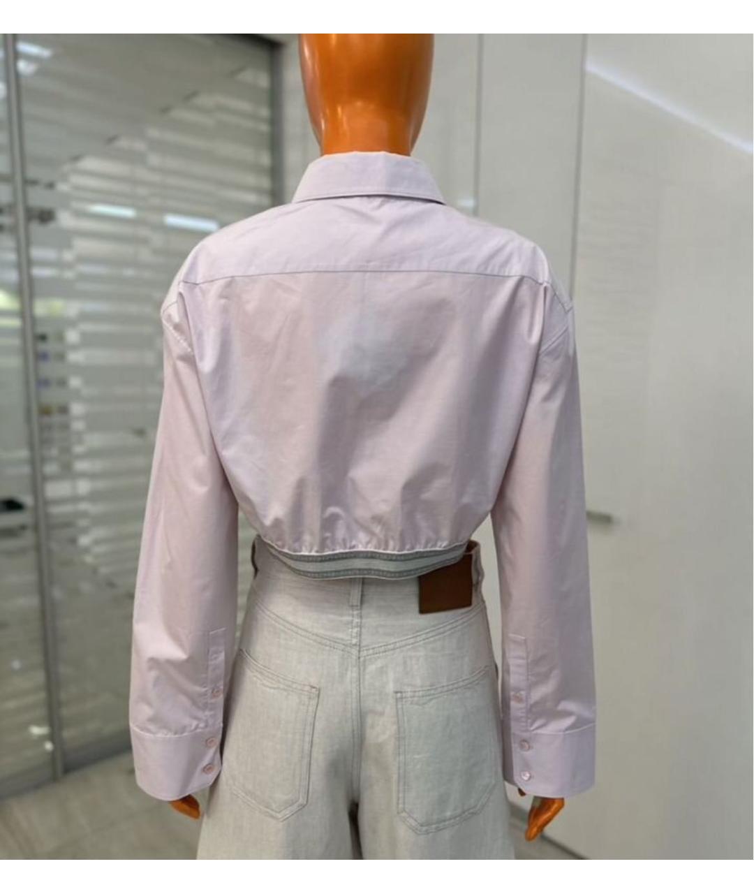 LOEWE Розовая хлопковая рубашка, фото 2
