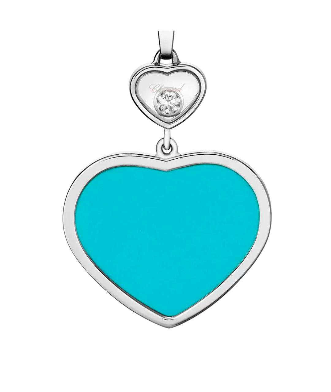 CHOPARD Голубая подвеска из белого золота, фото 2
