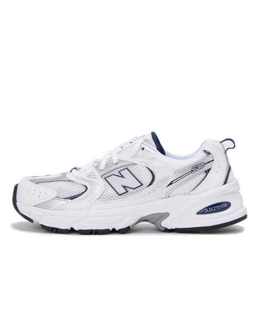NEW BALANCE Белые текстильные кроссовки, фото 7