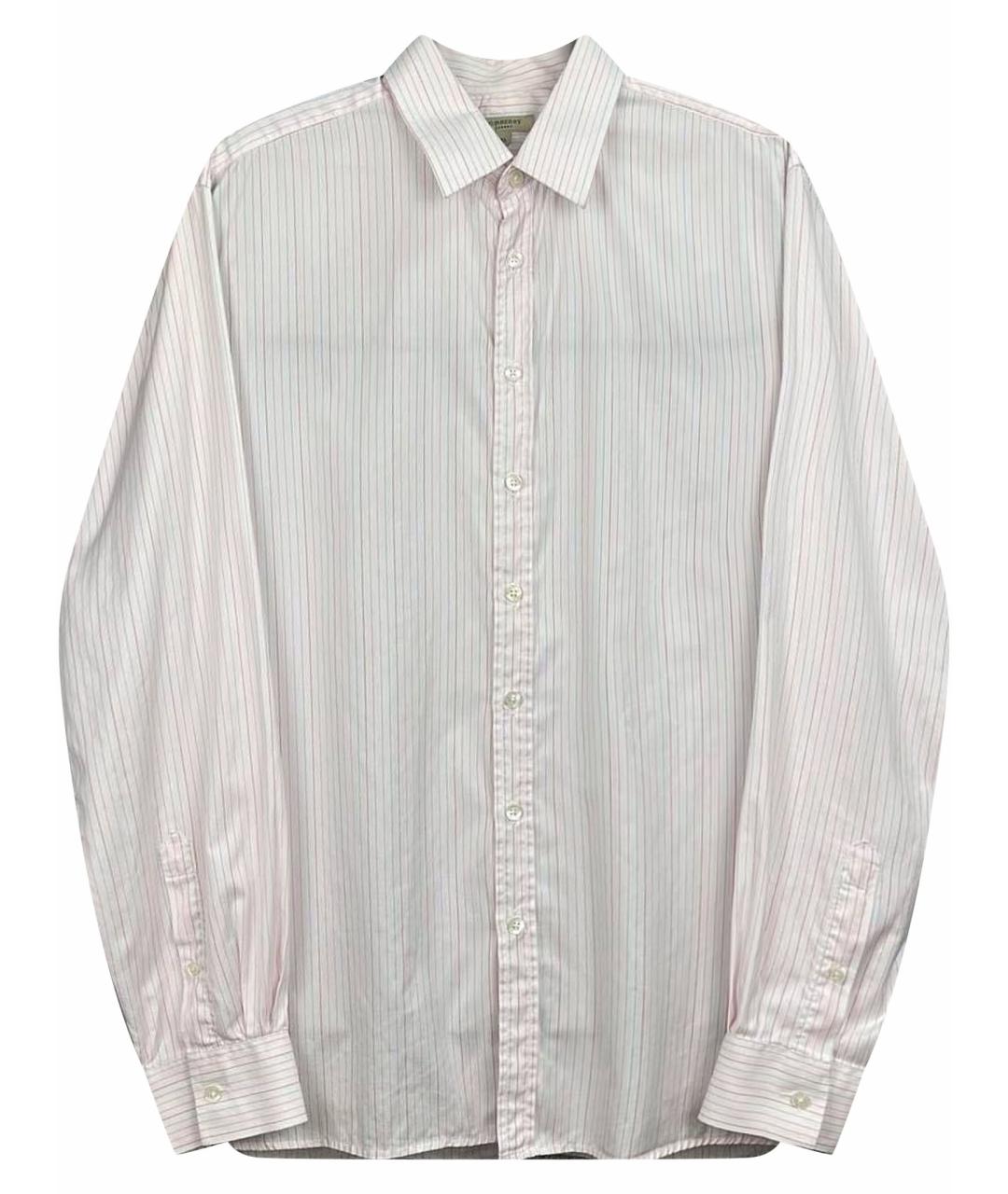 BURBERRY Розовая хлопковая классическая рубашка, фото 1