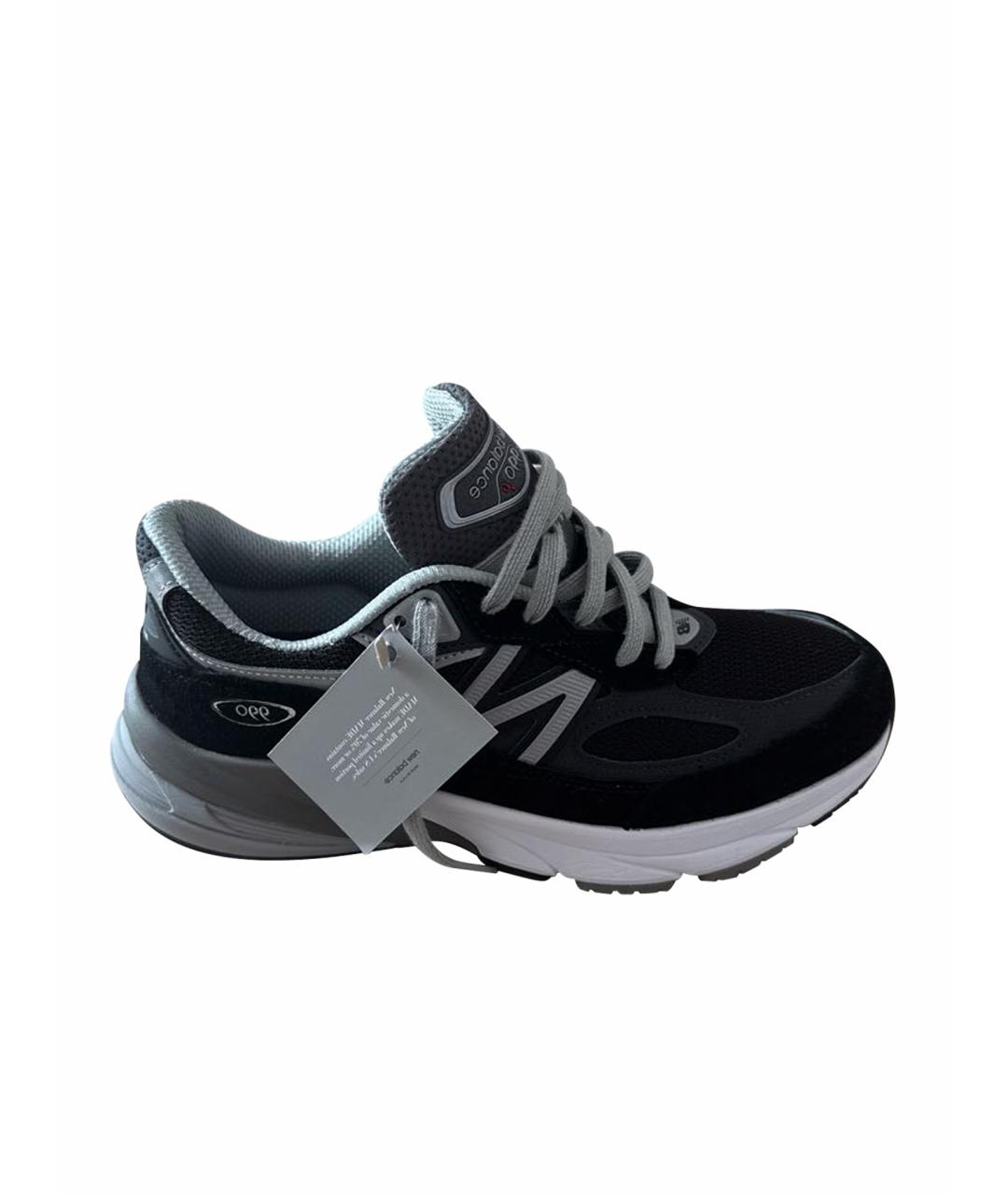 NEW BALANCE Черные замшевые кроссовки, фото 1