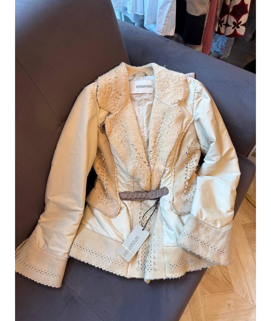 ERMANNO SCERVINO Бежевая куртка, фото 6