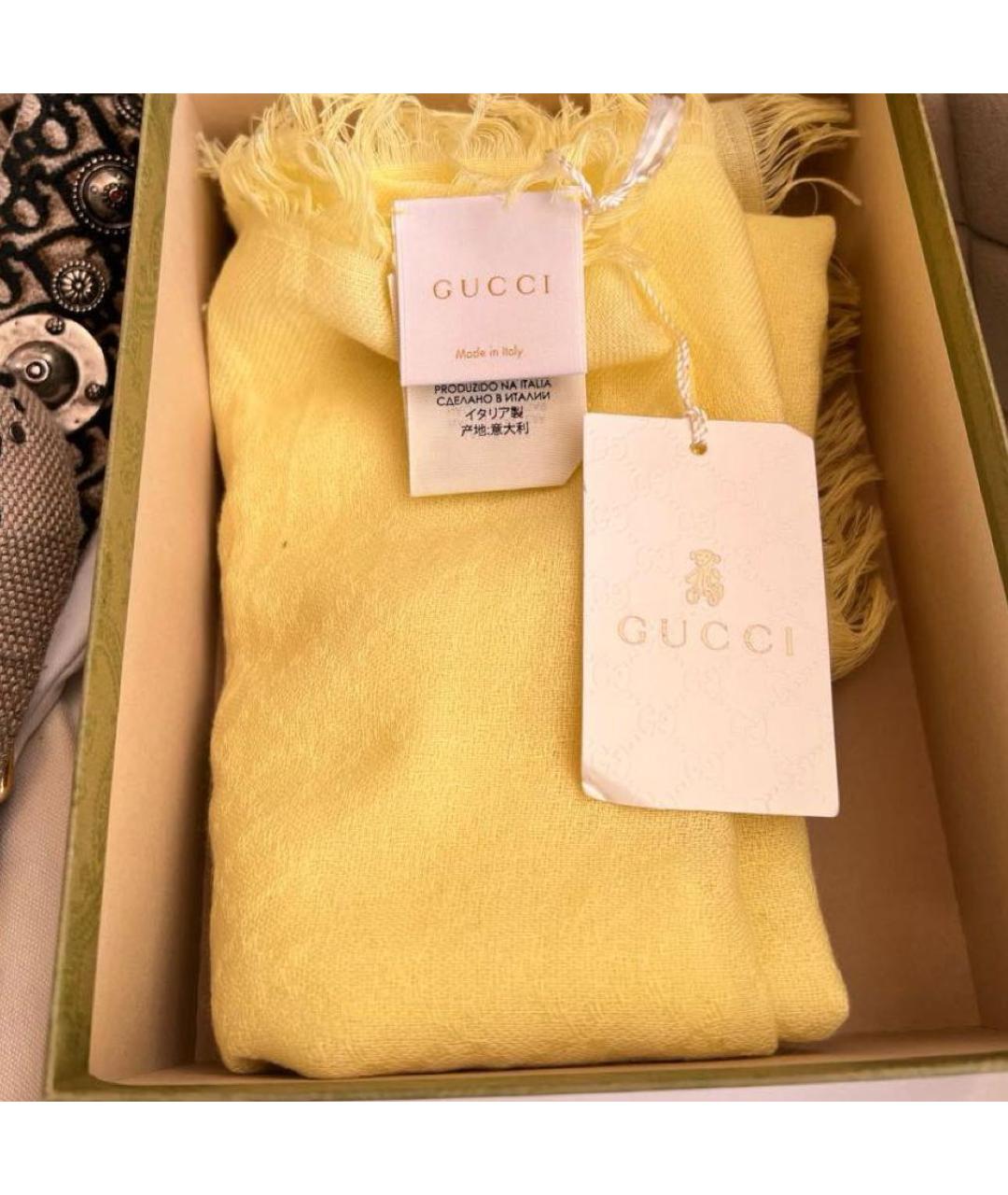 GUCCI Салатовый платок, фото 4