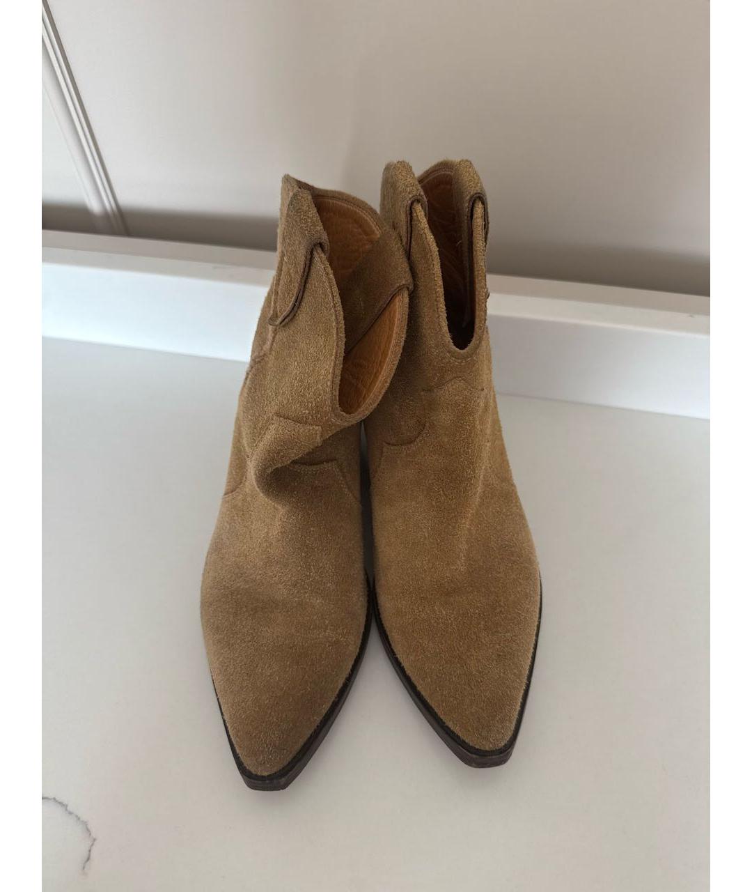 ISABEL MARANT Коричневые замшевые полусапоги, фото 2