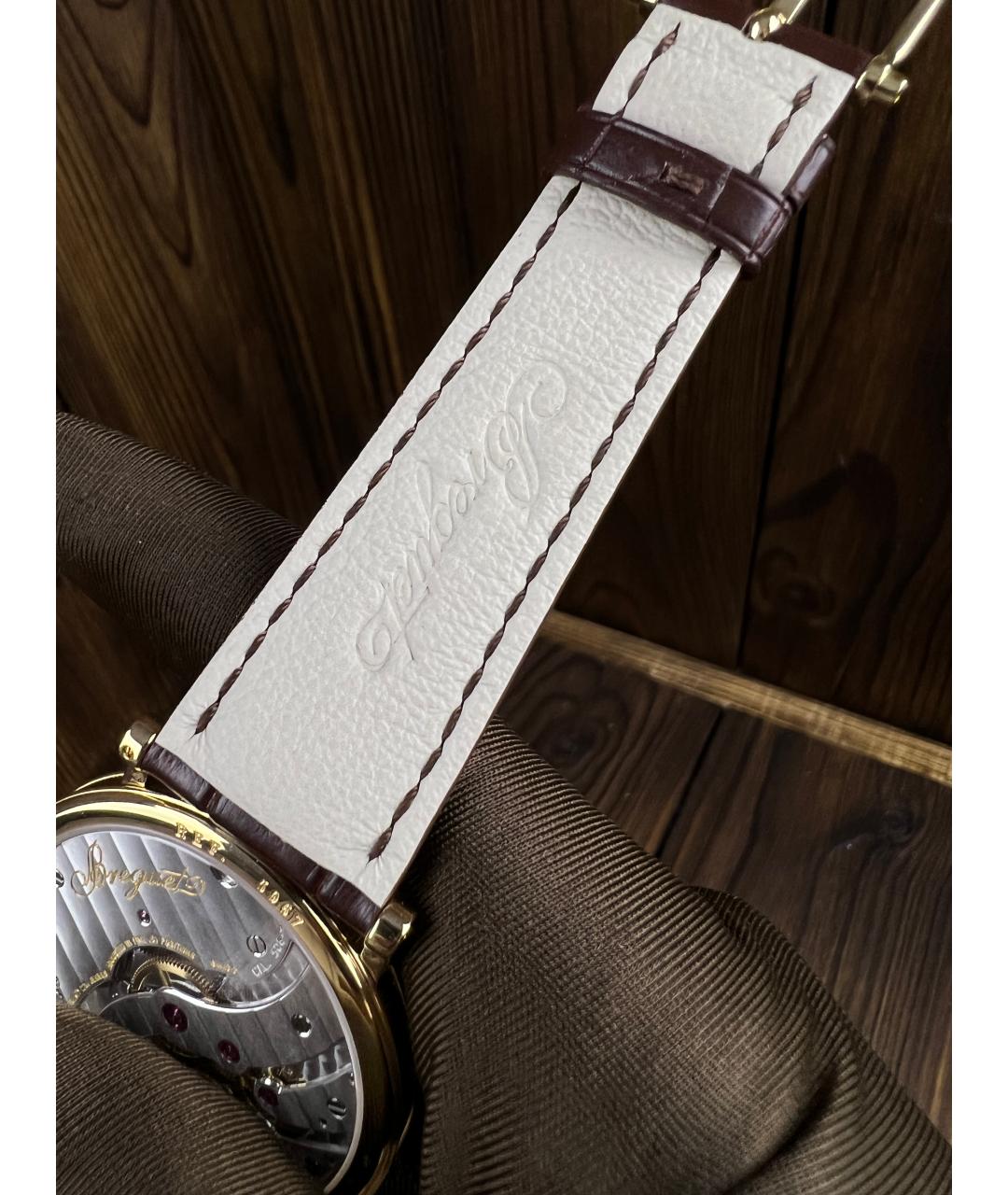Breguet Коричневые часы из желтого золота, фото 7