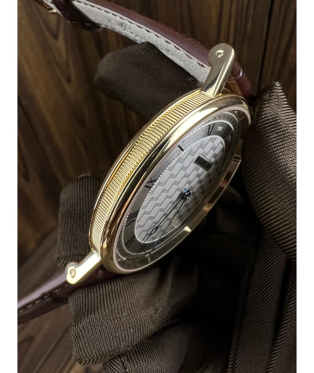 Breguet Коричневые часы из желтого золота, фото 4