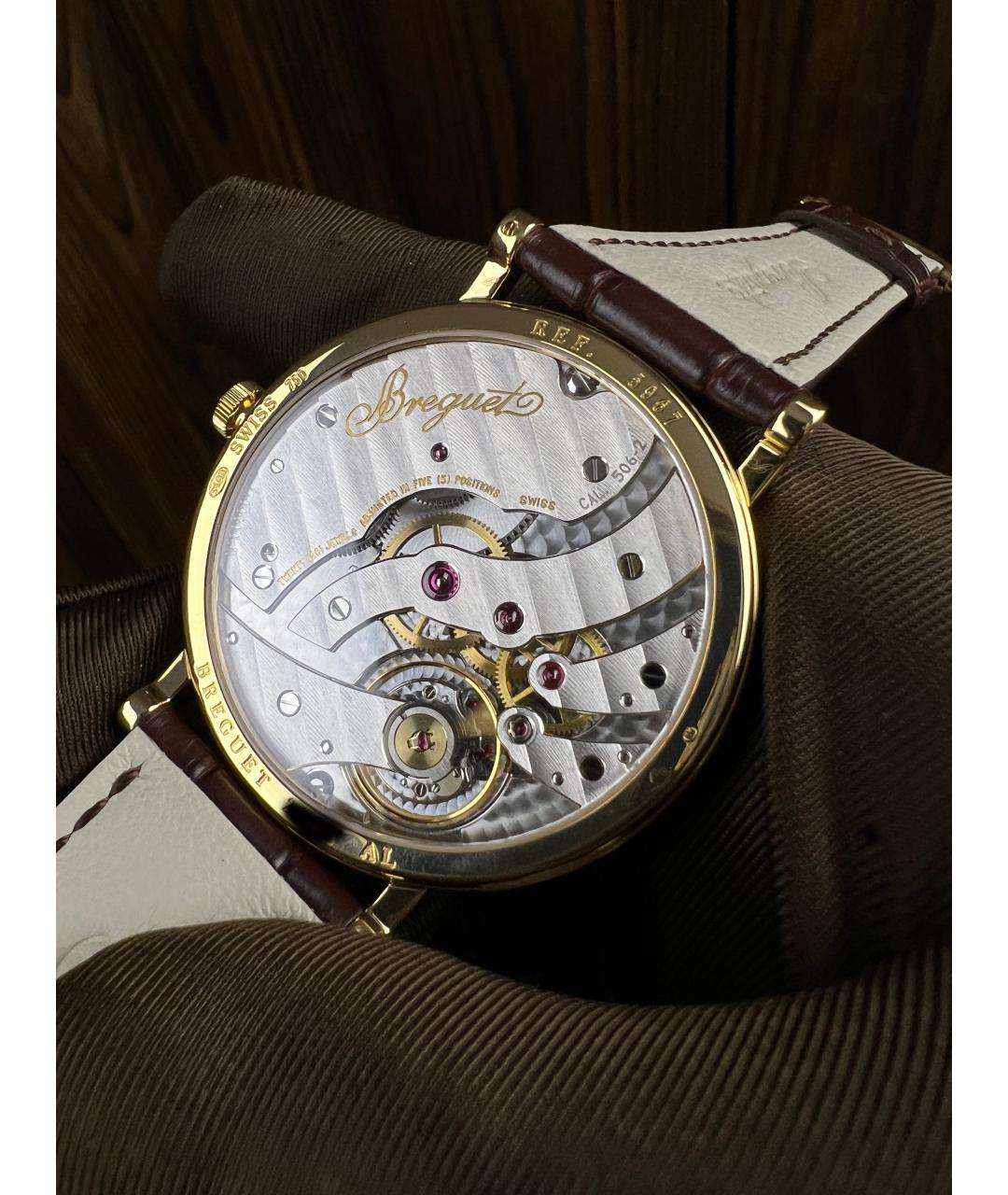 Breguet Коричневые часы из желтого золота, фото 5