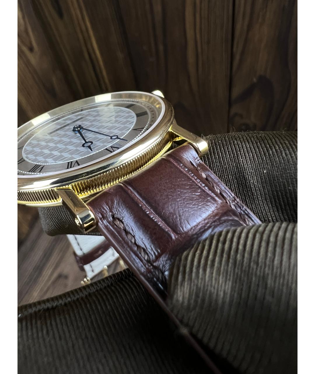 Breguet Коричневые часы из желтого золота, фото 6