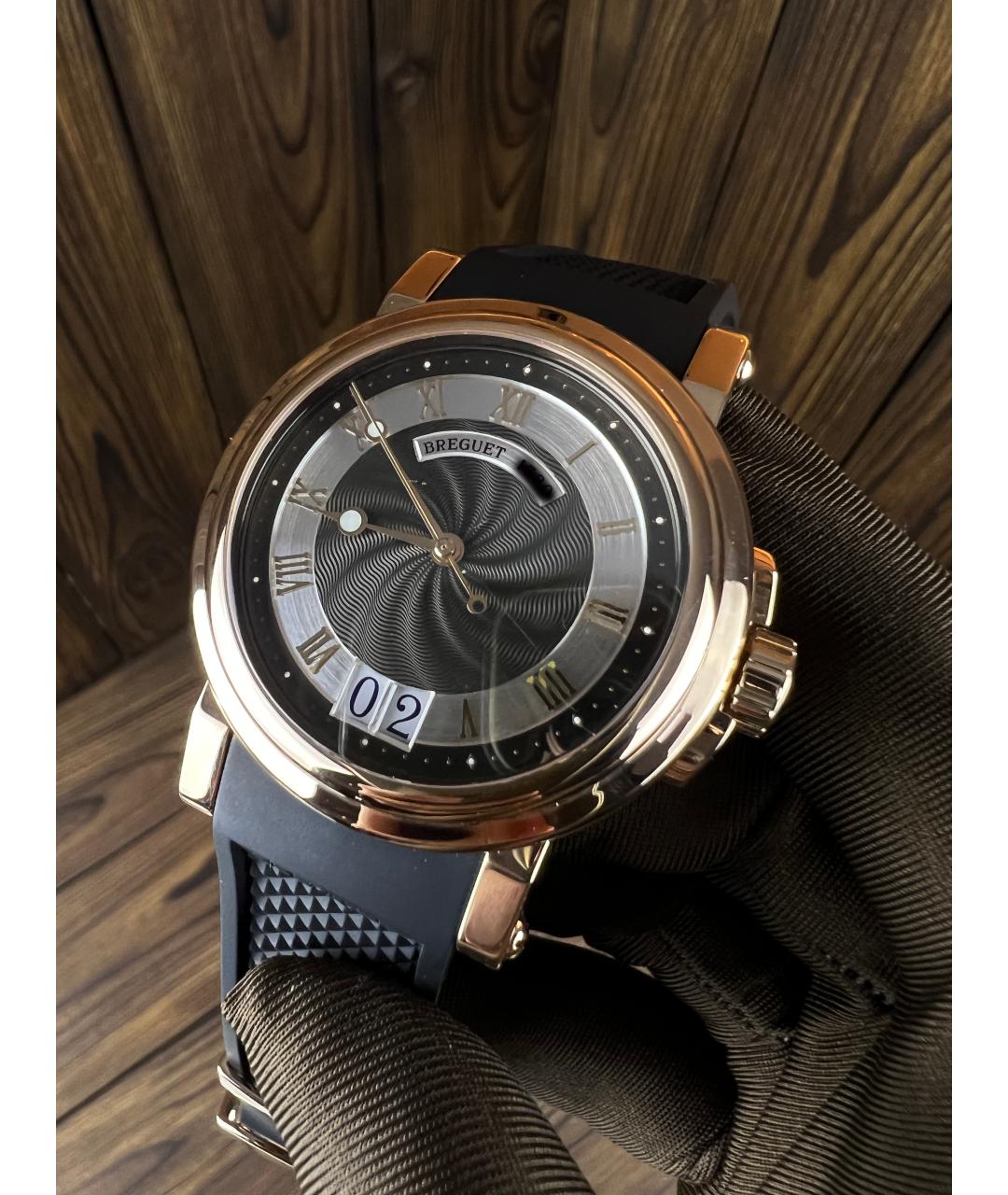 Breguet Черные часы из розового золота, фото 2