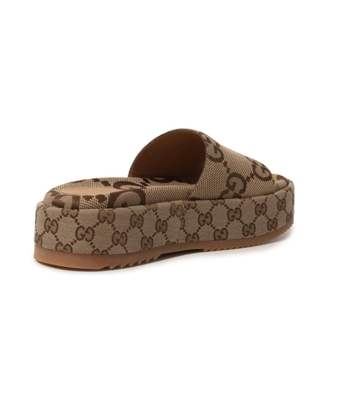 GUCCI Бежевые сабо, фото 3