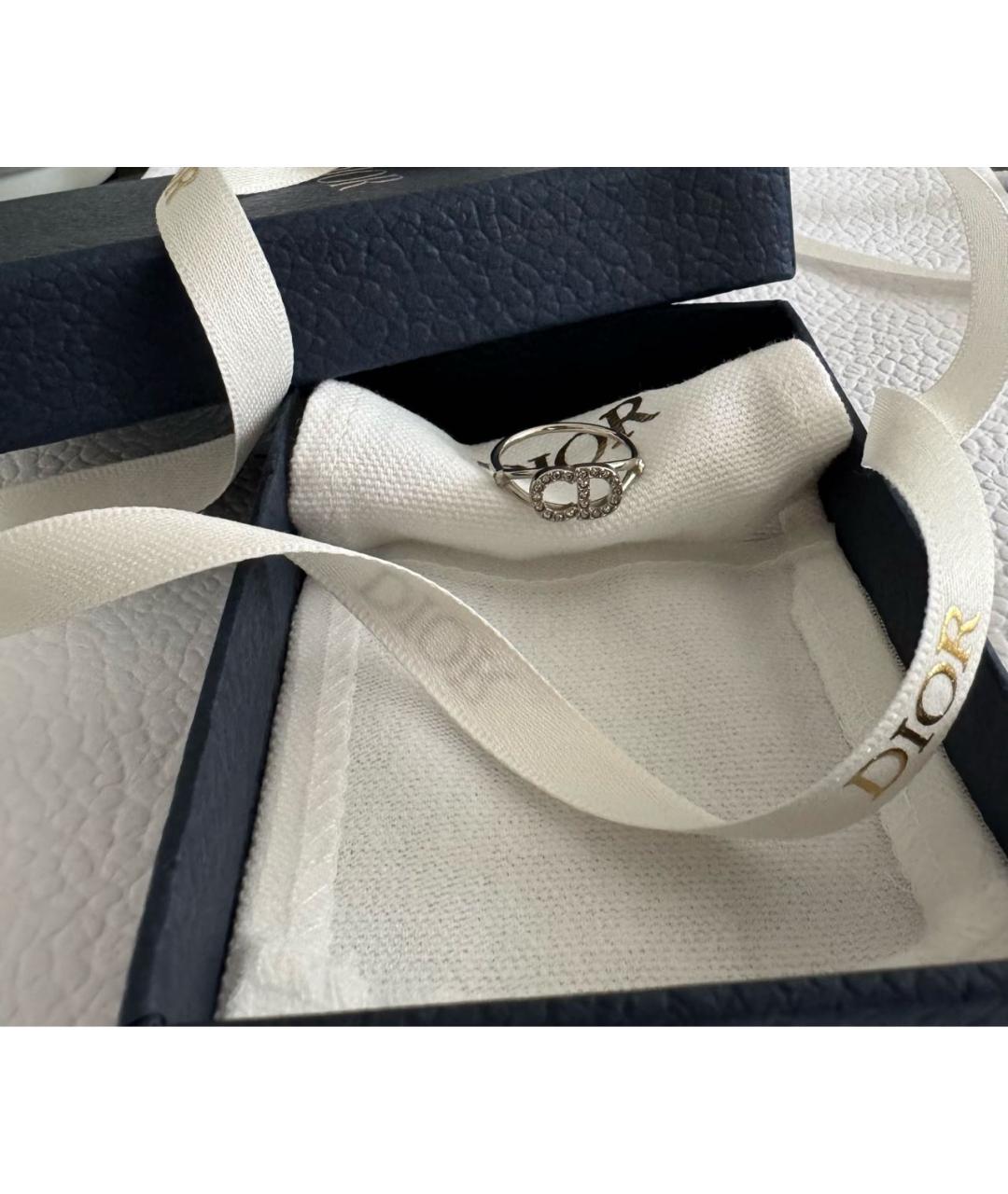 CHRISTIAN DIOR Серебряное металлическое кольцо, фото 2