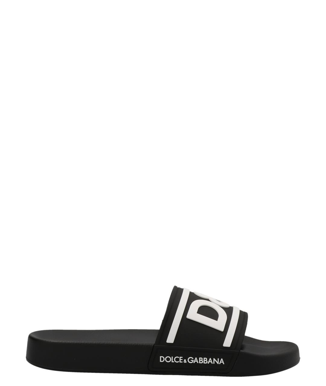 DOLCE&GABBANA Белые шлепанцы, фото 1