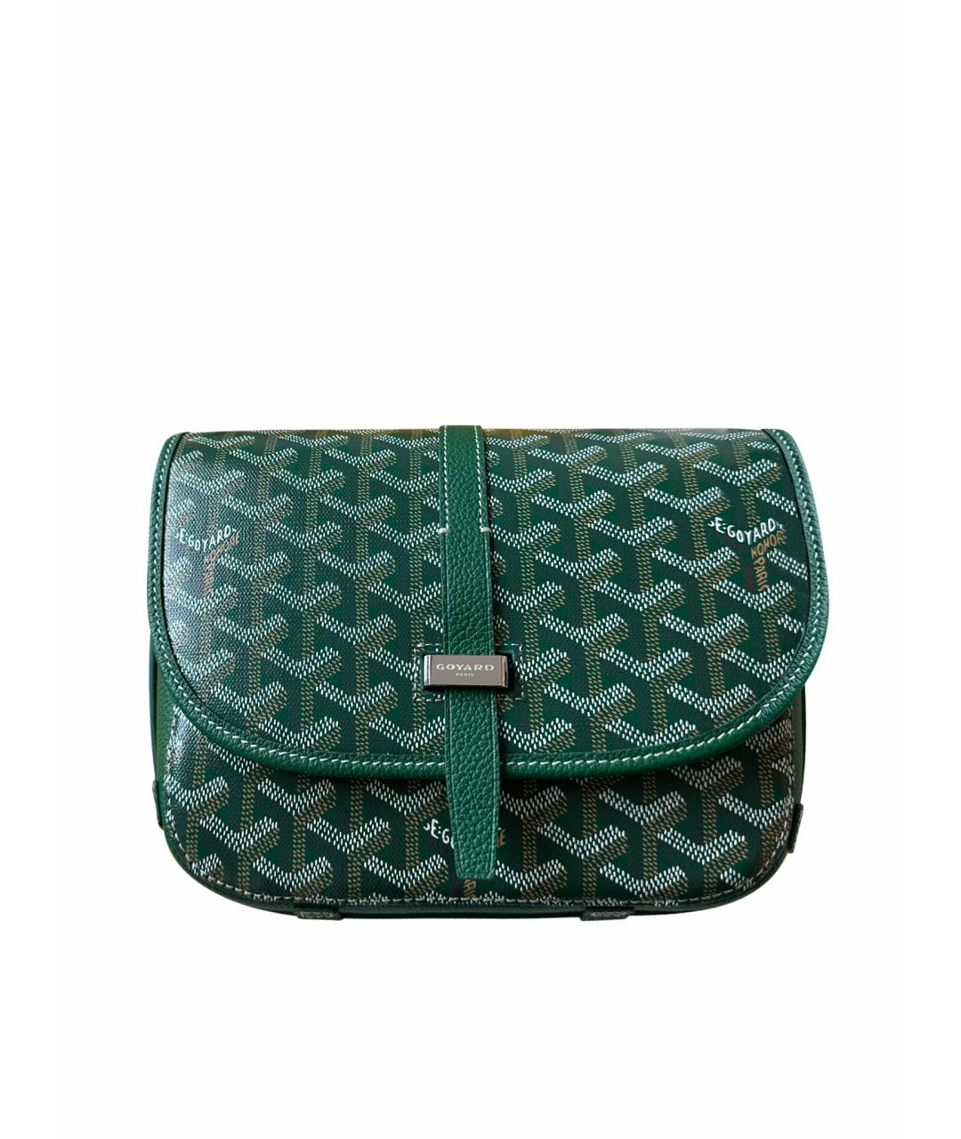 GOYARD Зеленая кожаная сумка через плечо, фото 1