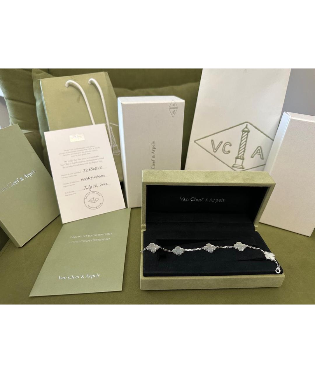 VAN CLEEF & ARPELS Белый браслет из белого золота, фото 4