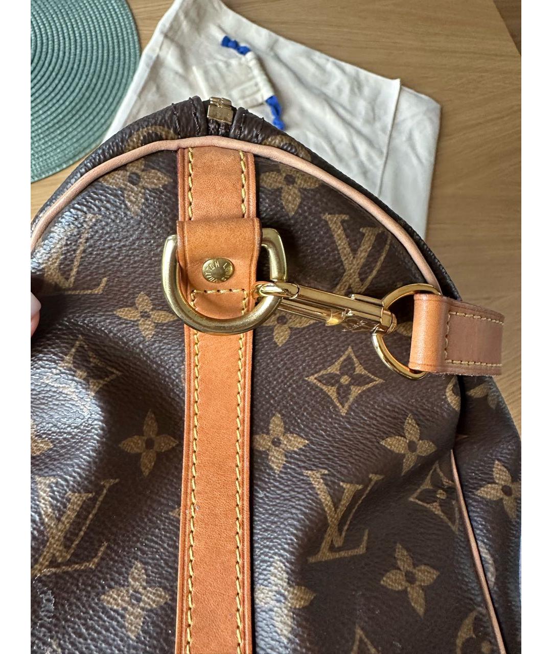 LOUIS VUITTON Коричневая сумка с короткими ручками, фото 5