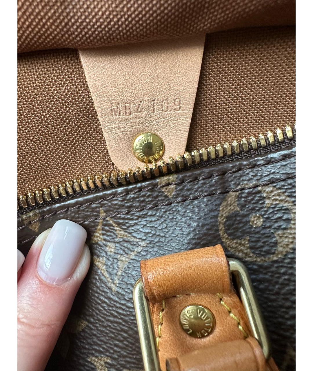 LOUIS VUITTON Коричневая сумка с короткими ручками, фото 8