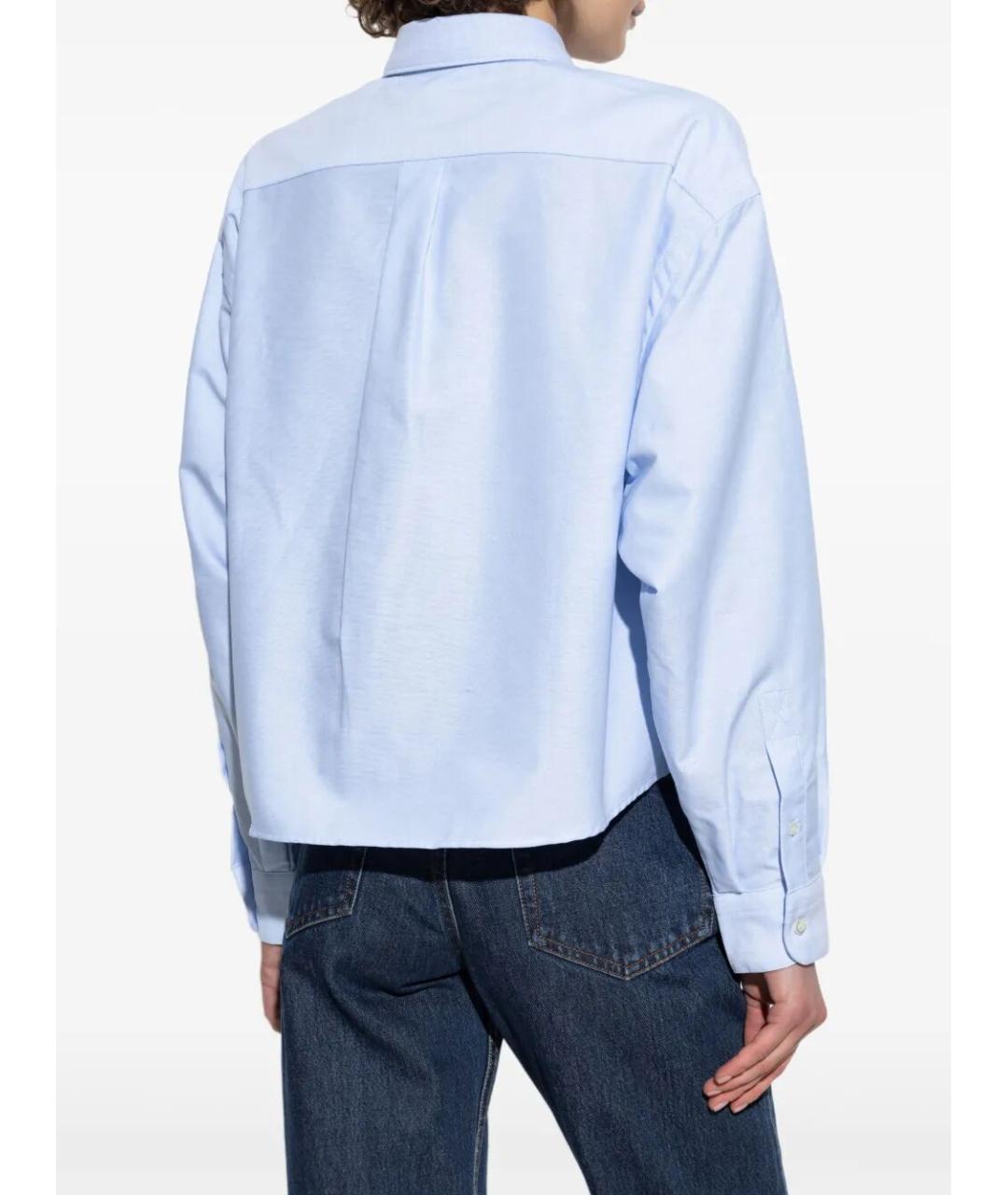 A.P.C. Голубая хлопковая рубашка, фото 3