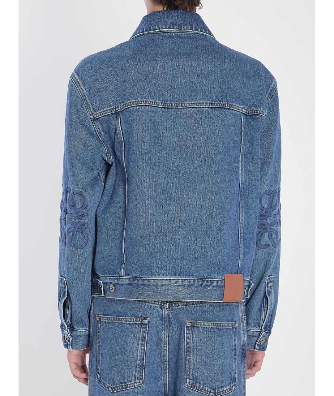 LOEWE Синяя хлопковая куртка, фото 4