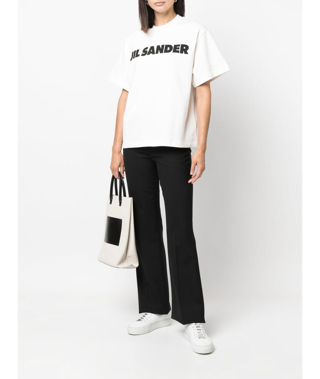 JIL SANDER Белая футболка, фото 4