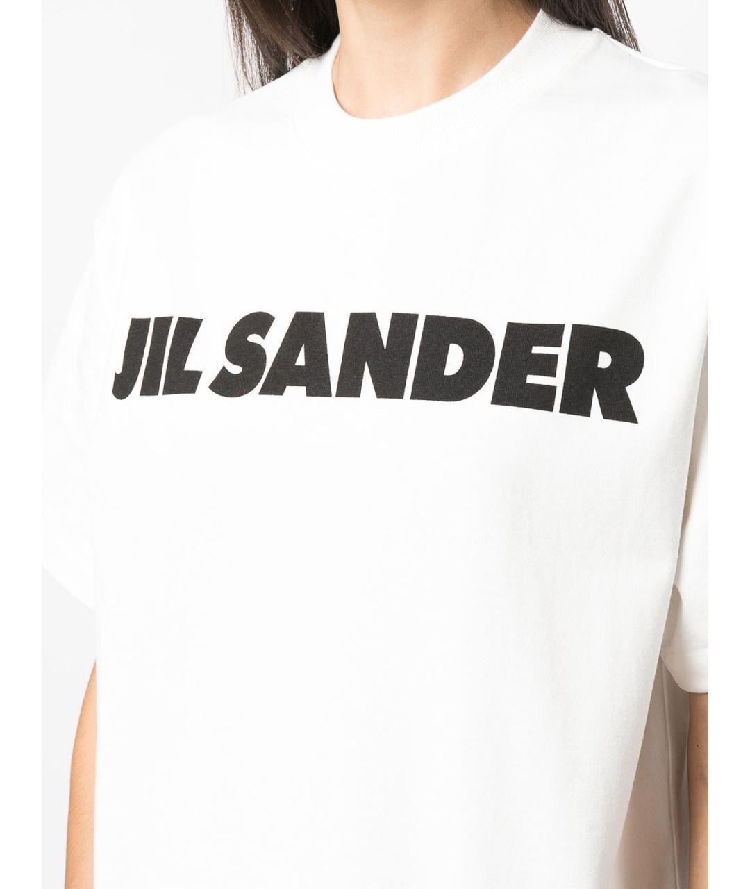 JIL SANDER Белая футболка, фото 3