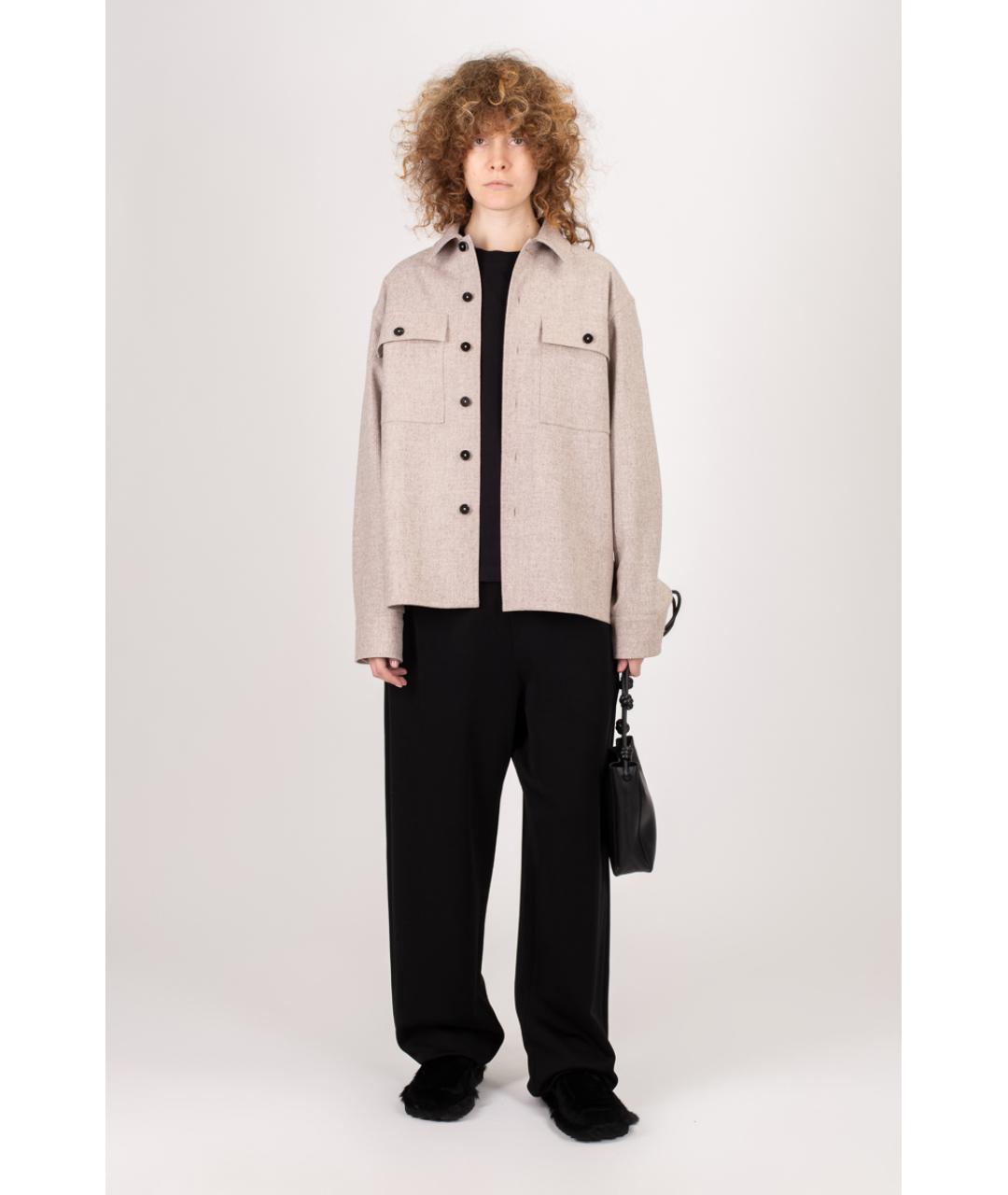 JIL SANDER Бежевая рубашка, фото 4