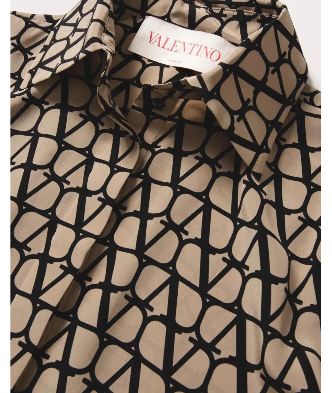 VALENTINO Бежевое повседневное платье, фото 3