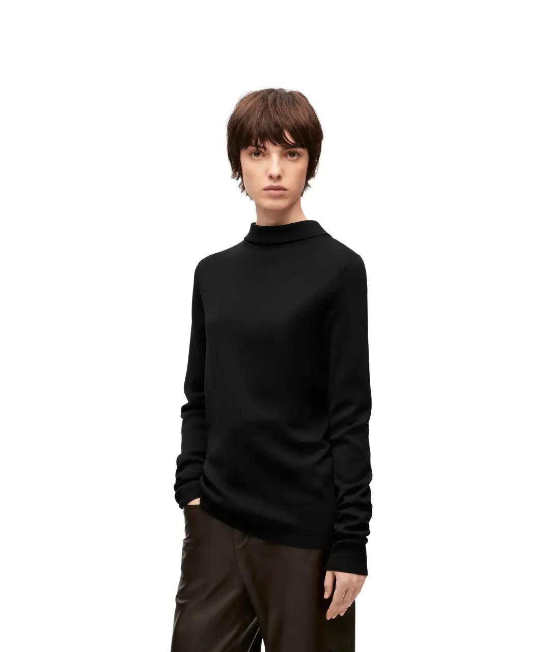 LOEWE Черный джемпер / свитер, фото 4