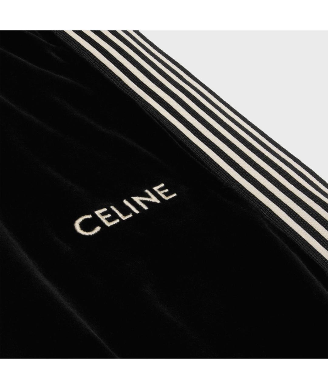 CELINE Черные прямые брюки, фото 2