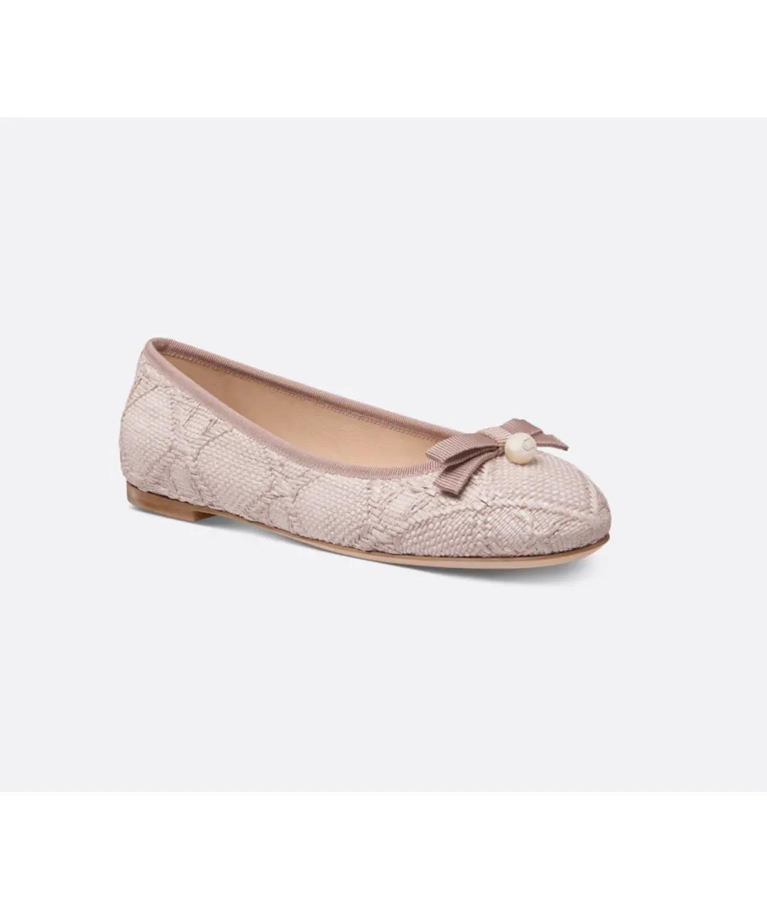 CHRISTIAN DIOR Розовые балетки, фото 2