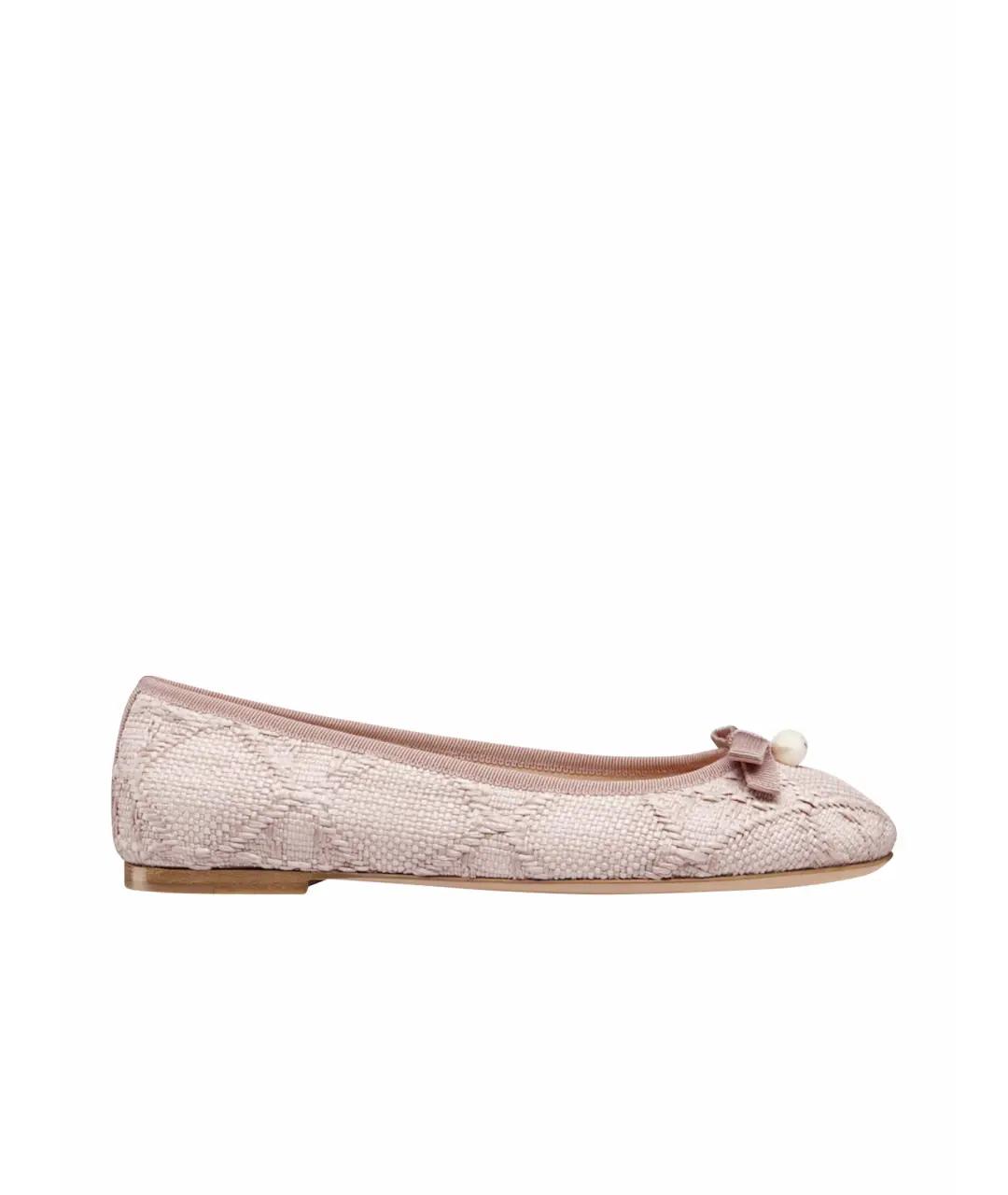 CHRISTIAN DIOR Розовые балетки, фото 1