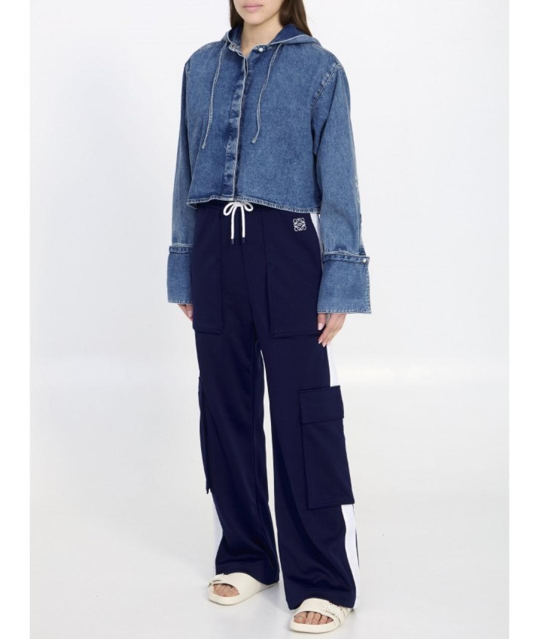 LOEWE Синяя хлопковая куртка, фото 2