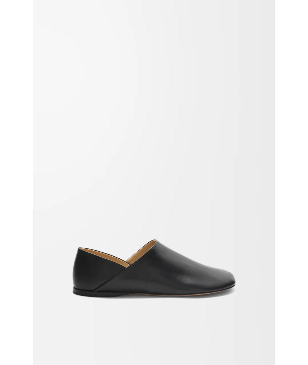 LOEWE Черные кожаные лоферы, фото 6