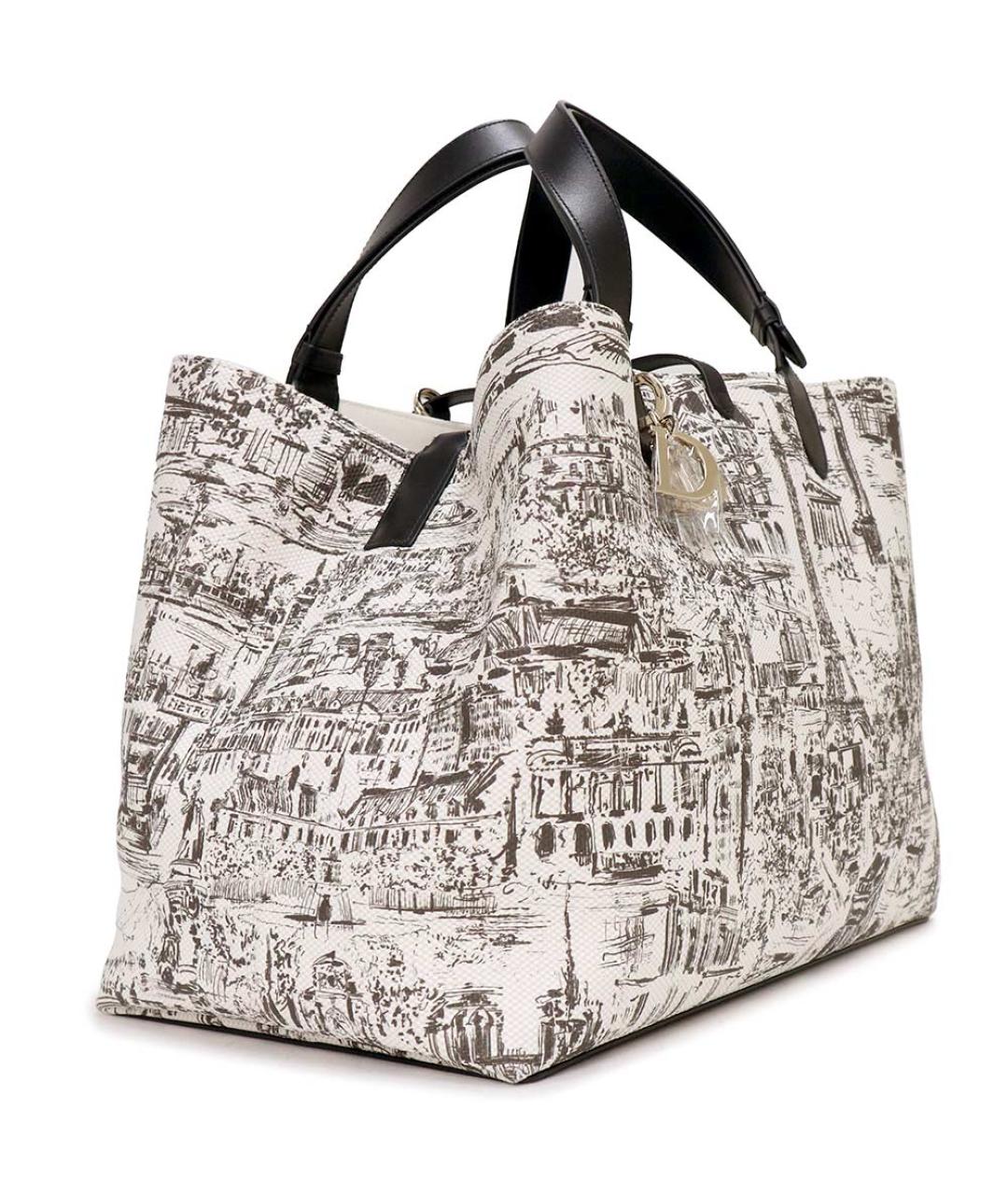 CHRISTIAN DIOR Белая сумка тоут, фото 2
