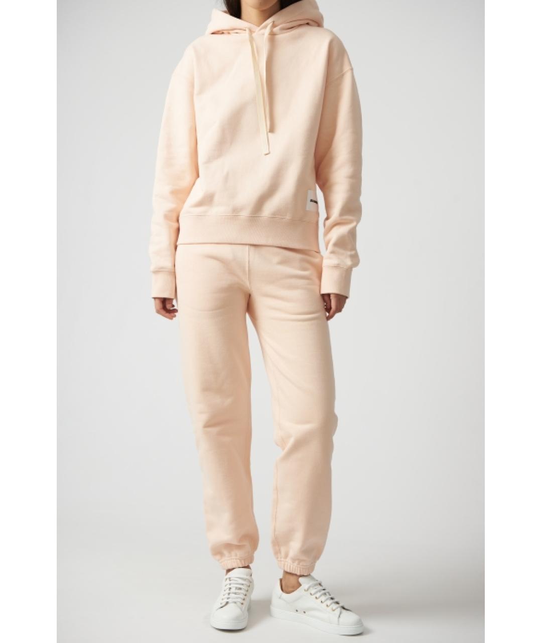 JIL SANDER Розовые прямые брюки, фото 2