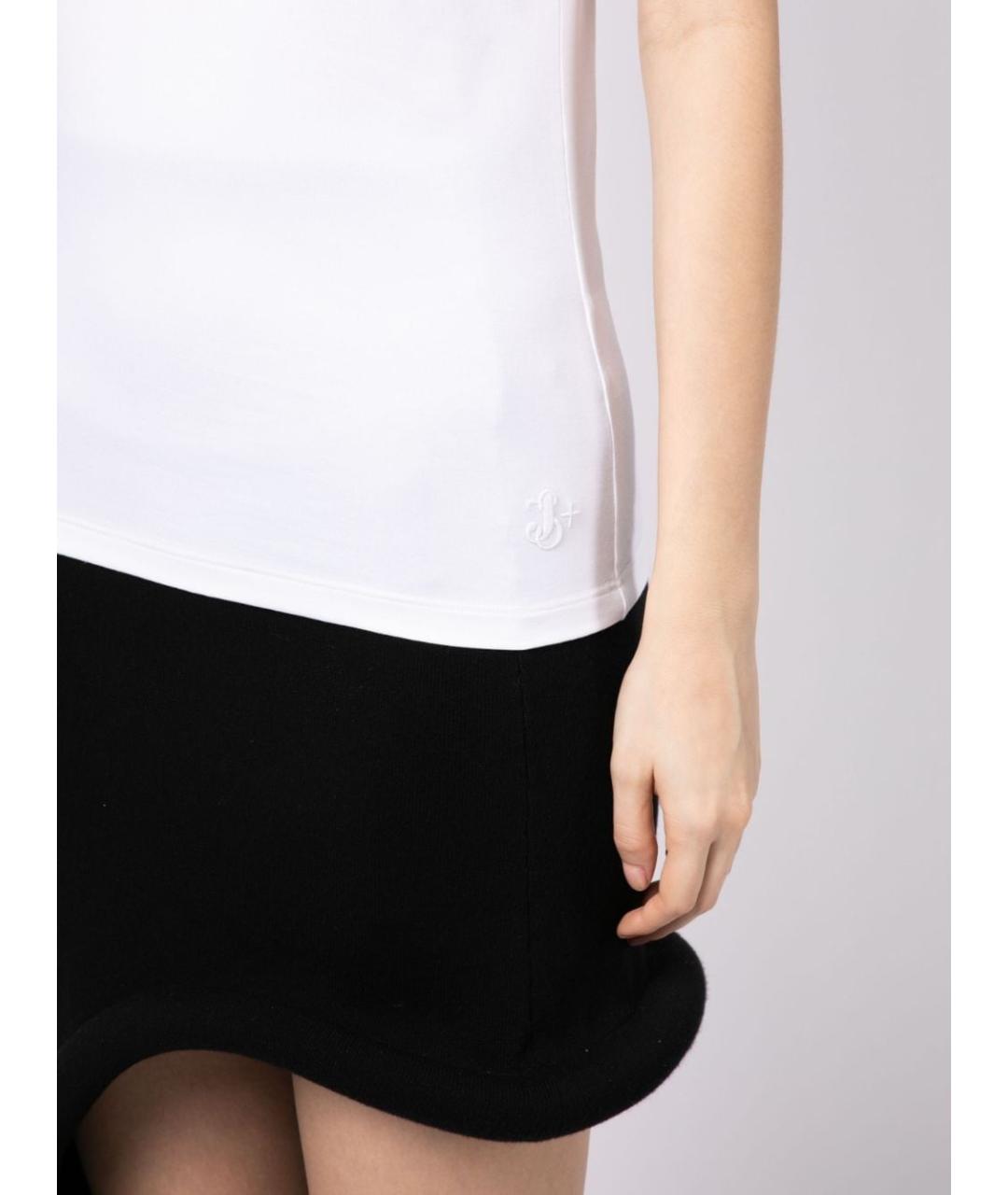 JIL SANDER Белая футболка, фото 5