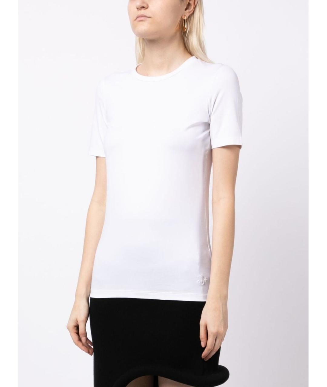 JIL SANDER Белая футболка, фото 3