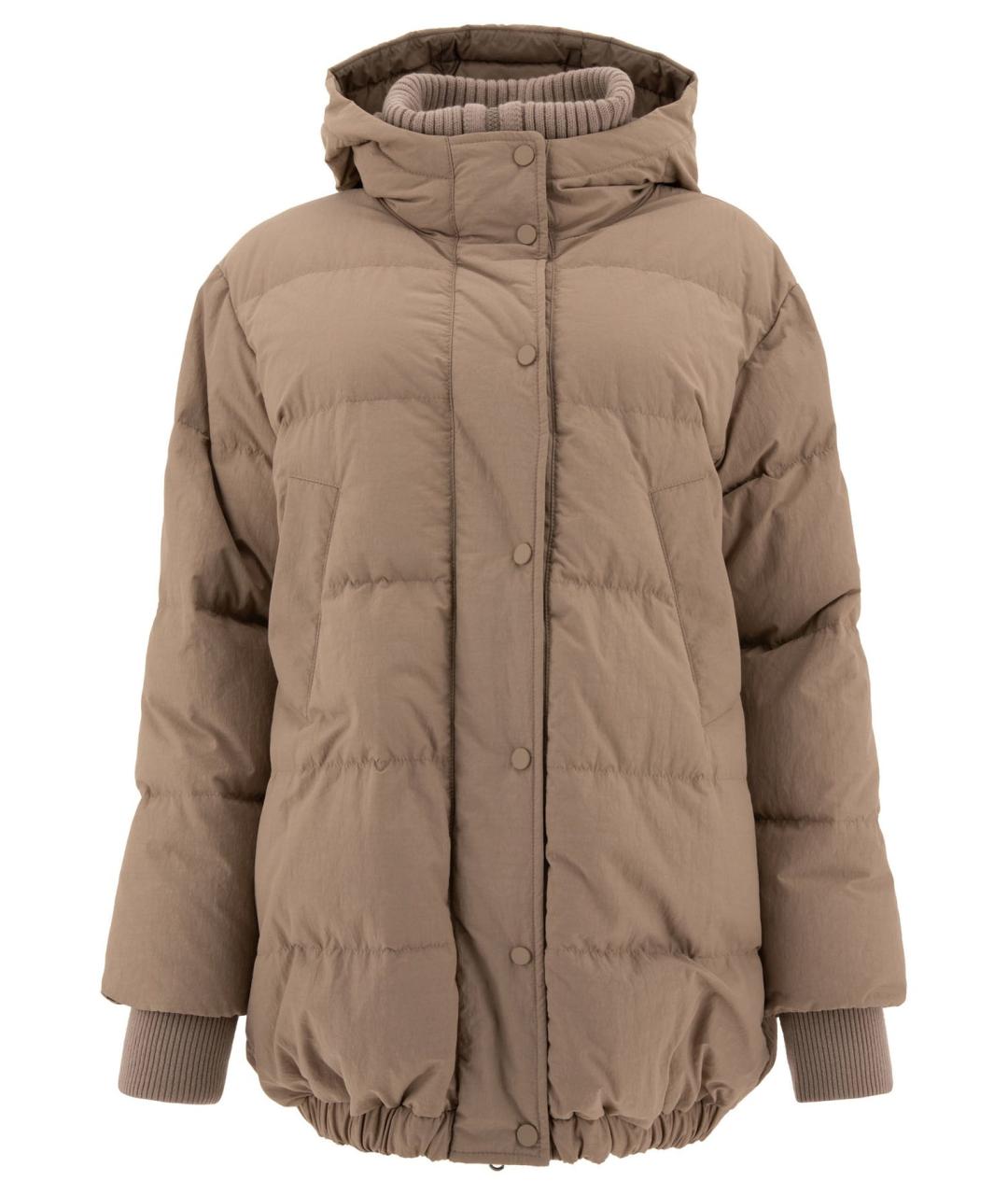 BRUNELLO CUCINELLI Бежевый пуховик, фото 1