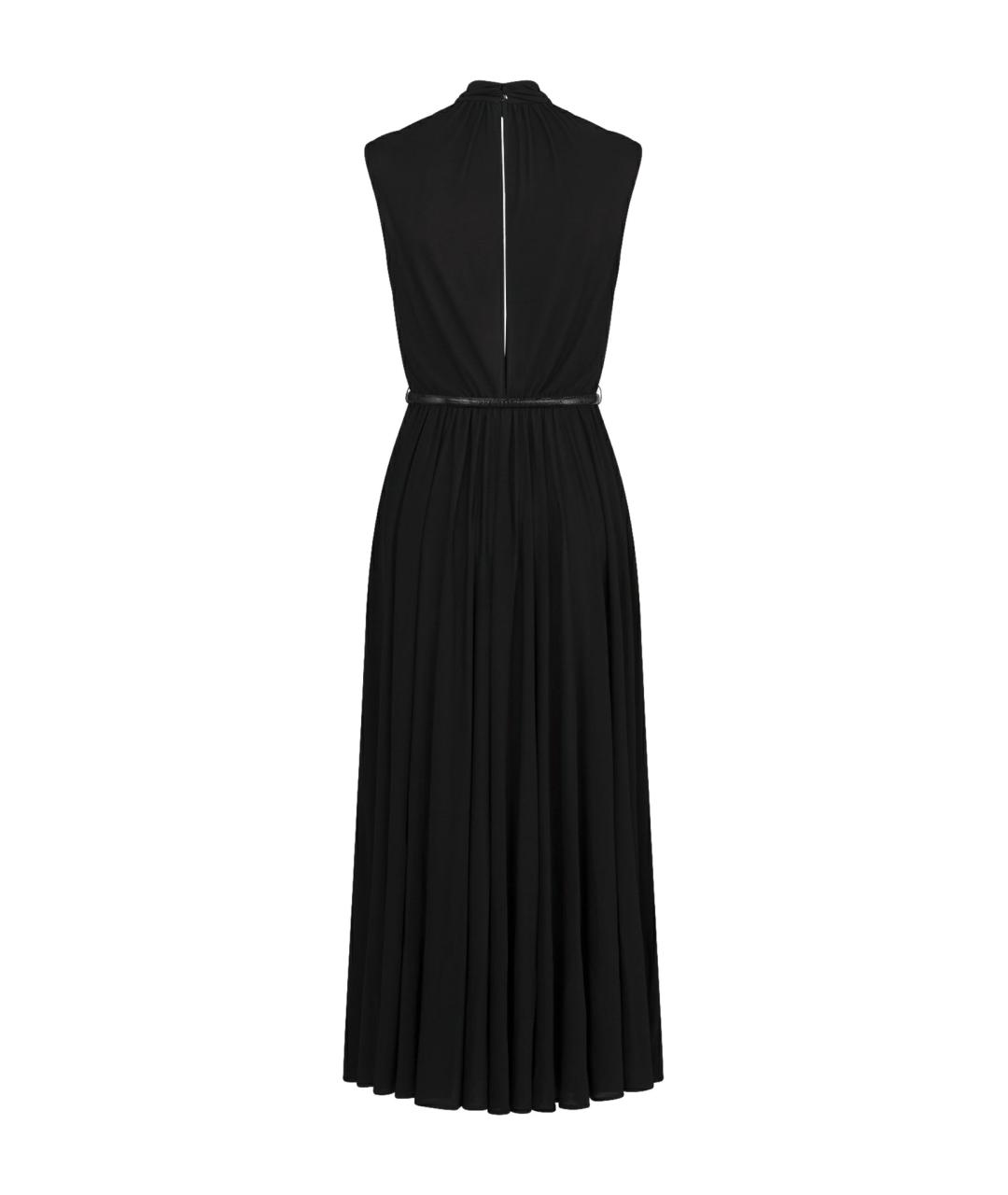 CHRISTIAN DIOR Черное вискозное повседневное платье, фото 2